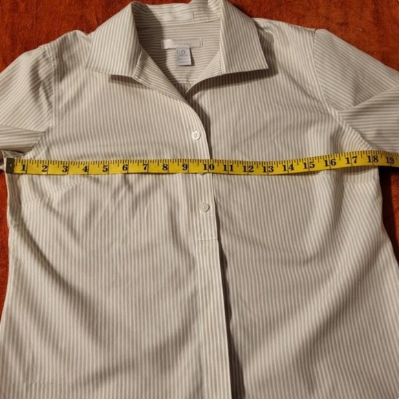 Chico's pinstriped shirt, size 0 - Picture 7 of 8